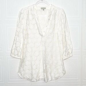 Annie Griffin Lace Tunic Small